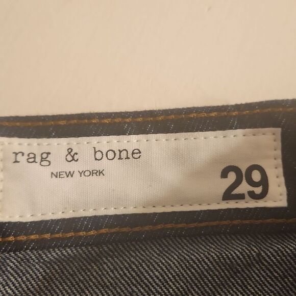 Rag & Bone Women's Straight Leg Jeans Dark Wash Size 29 US 8 - Picture 8 of 9